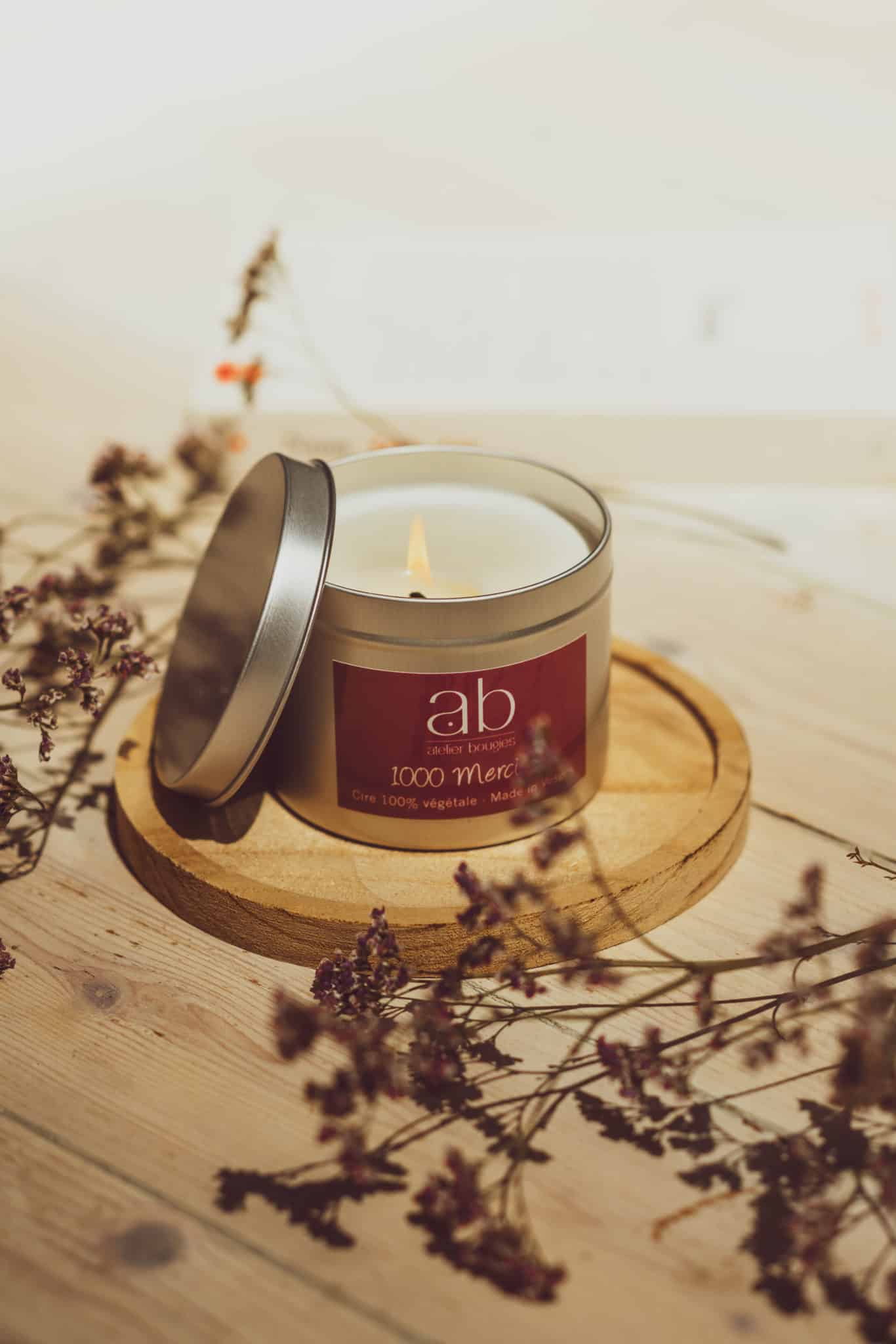 Bougie artisanale parfumée Mille Mercis