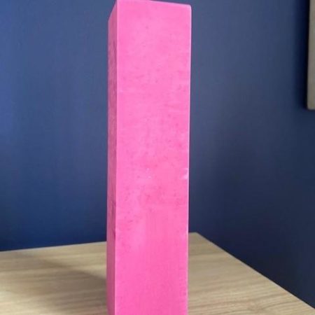 Bougie décorative cubique cire végétale - Rose