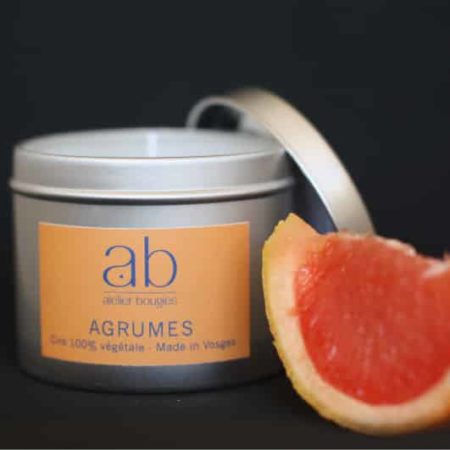 Bougie artisanale parfumée Agrumes