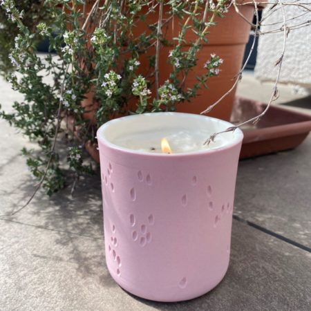 Bougie parfumée contenant-céramique-rose4