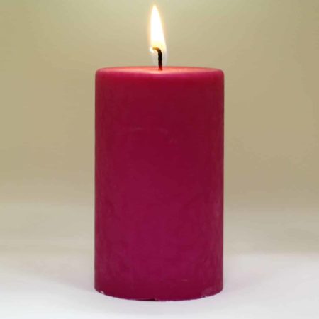 Bougie décorative cire végétale colorée Fuchsia